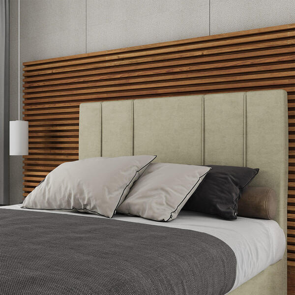 Cabeceira Estofada Casal King Size 195 Cm Venus Veludo - Skyb