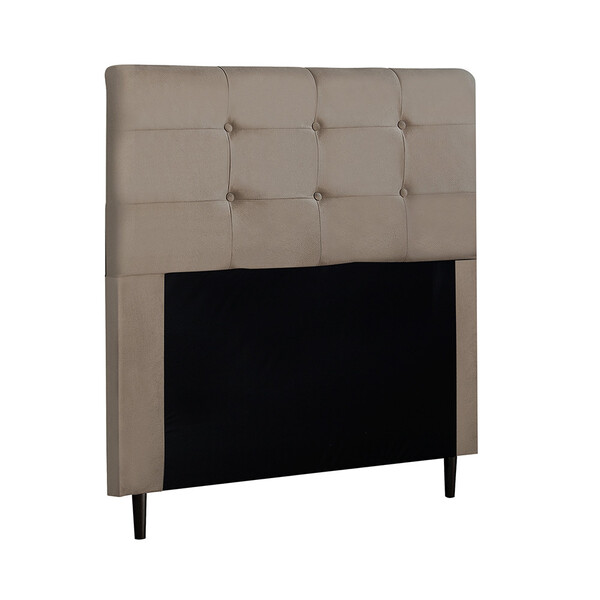 Cabeceira Estofada Casal Luna Em Suede 140x126x7 Cm - Zidi