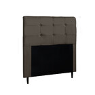 Cabeceira Estofada Casal Luna Em Suede 140x126x7 Cm - Zidi