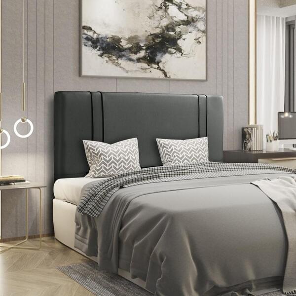 Cabeceira Estofada Casal Mdf Linho Almofadada Cama Box Quarto