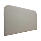 Cabeceira Estofada Casal Orgânica Não É Segredo Veludo Bege 1