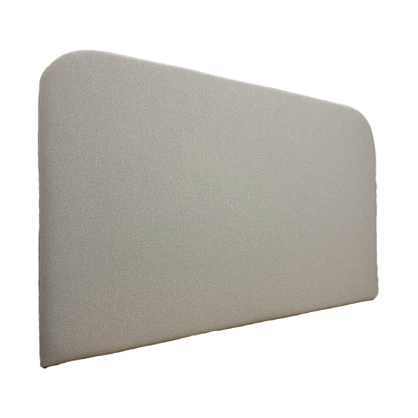 Cabeceira Estofada Casal Orgânica Não É Segredo Veludo Bege 1