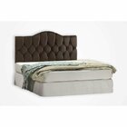 Cabeceira Estofada Casal Priscila Espresso Móveis Marrom