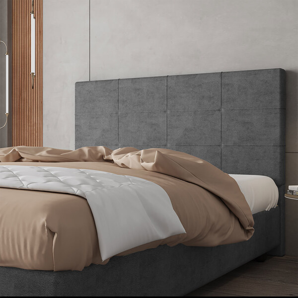 Cabeceira Estofada Casal Queen Size 160 Cm Marte Veludo - Sky