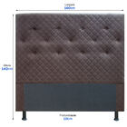 Cabeceira Estofada Casal Queen Size 160 Cm Suede Bordado Skyb