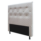 Cabeceira Estofada Casal Queen Size 160 Cm Suede Bordado Skyb