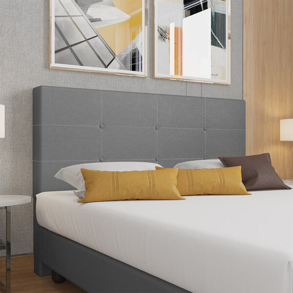 Cabeceira Estofada Casal Queen Size 160 Cm Terra Corino - Sky