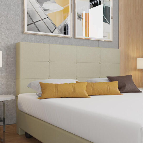 Cabeceira Estofada Casal Queen Size 160 Cm Terra Corino - Sky