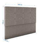 Cabeceira Estofada Casal Queen Size 160 Cm Terra Linho - Skyb