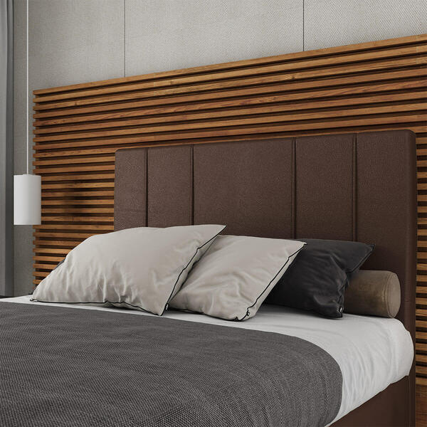 Cabeceira Estofada Casal Queen Size 160 Cm Venus Corino - Sky