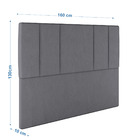 Cabeceira Estofada Casal Queen Size 160 Cm Venus Corino - Sky