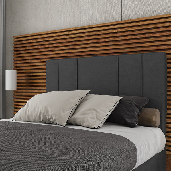 Cabeceira Estofada Casal Queen Size 160 Cm Venus Veludo - Sky