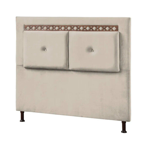 Cabeceira Estofada Casal Toronto Veludo 1,40 Star Confort