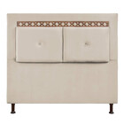 Cabeceira Estofada Casal Toronto Veludo 1,40 Star Confort