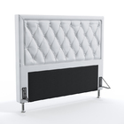 Cabeceira Estofada Centaurus 140 Para Cama De Casal Couro Art