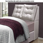 Cabeceira Estofada Com Baú E Almofada Queen Size 160cm San Di