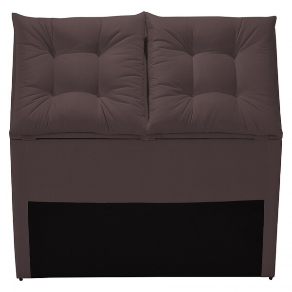 Cabeceira Estofada Com Baú E Almofada Queen Size 160cm San Di