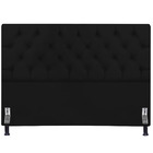 Cabeceira Estofada Com Botão Capitone Para Cama Box Solteiro