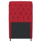 Cabeceira Estofada Cristal 100 Cm Solteiro Com Capitonê Suede