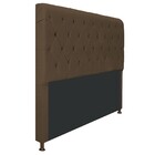 Cabeceira Estofada Cristal 140 Cm Casal Com Capitonê  Suede M