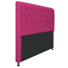 Cabeceira Estofada Cristal 140 Cm Casal Com Capitonê  Suede P