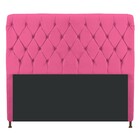 Cabeceira Estofada Cristal 160 Cm Queen Size Com Capitonê Cor