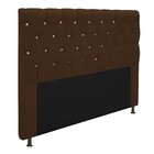 Cabeceira Estofada Cristal 160 Cm Queen Size Com Strass Suede