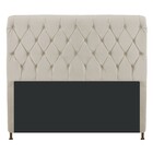 Cabeceira Estofada Cristal 195 Cm King Size Com Capitonê Sued