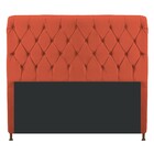 Cabeceira Estofada Cristal 195 Cm King Size Com Capitonê Sued