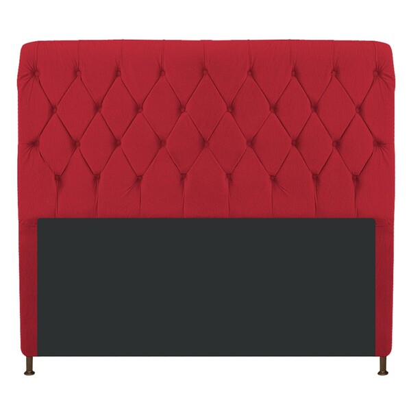 Cabeceira Estofada Cristal 195 Cm King Size Com Capitonê Sued