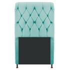 Cabeceira Estofada Cristal 90 Cm Solteiro Com Capitonê  Suede