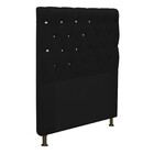 Cabeceira Estofada Cristal 90 Cm Solteiro Com Strass  Suede P