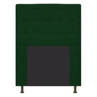 Cabeceira Estofada Dama 100 Cm Solteiro Com Botonê Suede Verd