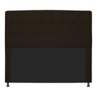 Cabeceira Estofada Dama 140 Cm Casal Com Botonê  Corano Marro