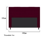 Cabeceira Estofada Dama 160 Cm Queen Size Com Botonê Suede Bo