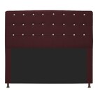 Cabeceira Estofada Dama 160 Cm Queen Size Com Strass Corano B