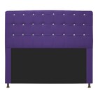 Cabeceira Estofada Dama 160 Cm Queen Size Com Strass Corano R
