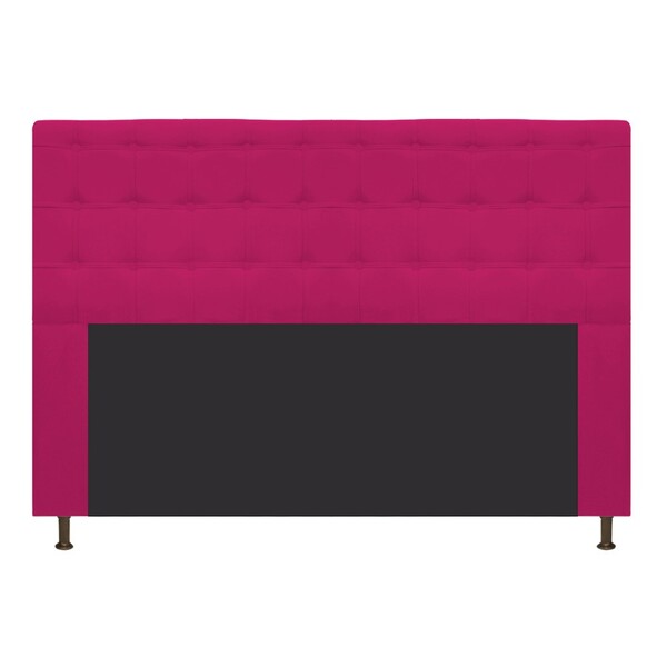 Cabeceira Estofada Dama 195 Cm King Size Com Botonê Suede Pin