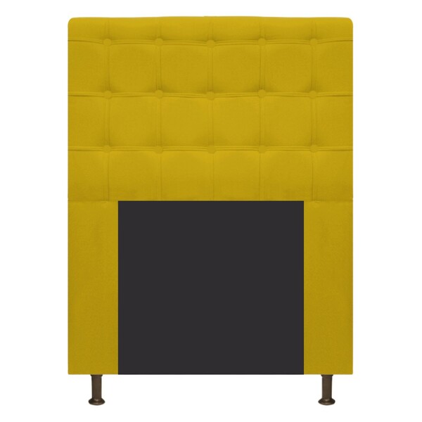 Cabeceira Estofada Dama 90 Cm Solteiro Com Botonê  Suede Amar