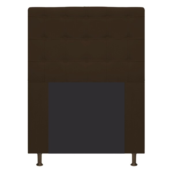 Cabeceira Estofada Dama 90 Cm Solteiro Com Botonê  Suede Marr