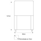 Cabeceira Estofada Dama 90 Cm Solteiro Com Strass  Corano Beg