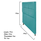 Cabeceira Estofada Damares 100 Cm Solteiro Com Botonê Suede A