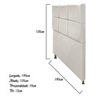 Cabeceira Estofada Damares 100 Cm Solteiro Com Botonê Suede B