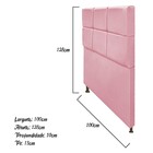 Cabeceira Estofada Damares 100 Cm Solteiro Com Botonê Suede R