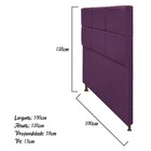 Cabeceira Estofada Damares 100 Cm Solteiro Com Botonê Suede R