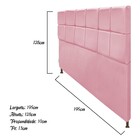 Cabeceira Estofada Damares 195 Cm King Size Com Botonê Suede