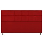 Cabeceira Estofada Damares 195 Cm King Size Com Botonê Suede