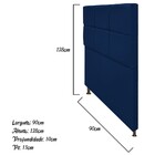 Cabeceira Estofada Damares 90 Cm Solteiro Com Botonê  Suede A