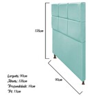 Cabeceira Estofada Damares 90 Cm Solteiro Com Botonê  Suede A