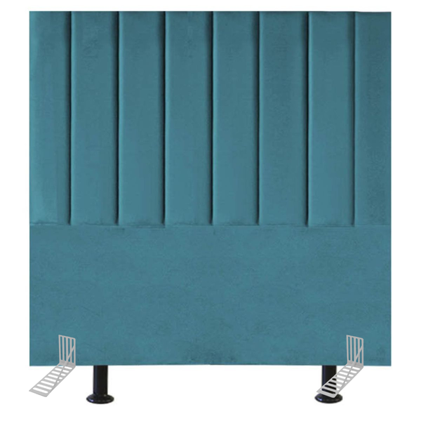 Cabeceira Estofada De Cama Casal Box 140 Cm Carolina Suede E